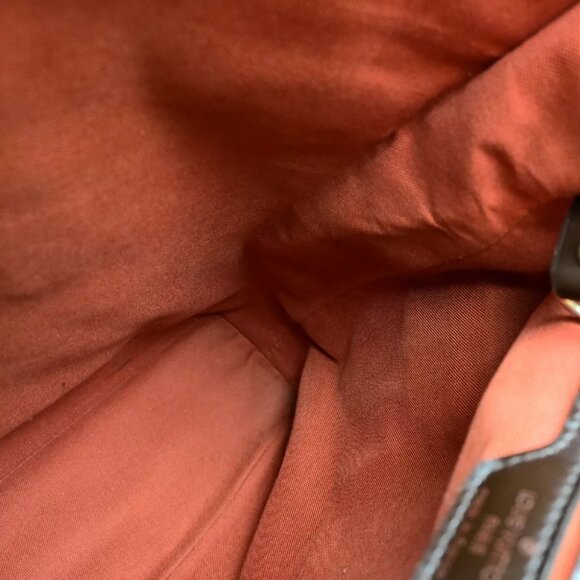 LOUIS VUITTON Logo Soho Backpack Bag Damier Ebene Leather Brown - Picture 15 of 16